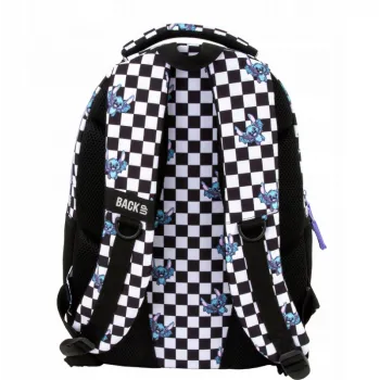 Plecak Szkolny Trzykomorowy Nietoperz Szachownica BackUPG2