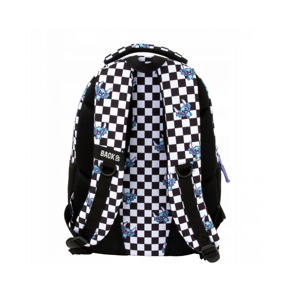 Plecak Szkolny Trzykomorowy Nietoperz Szachownica BackUPG2