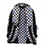 Plecak Szkolny Trzykomorowy Nietoperz Szachownica BackUPG2