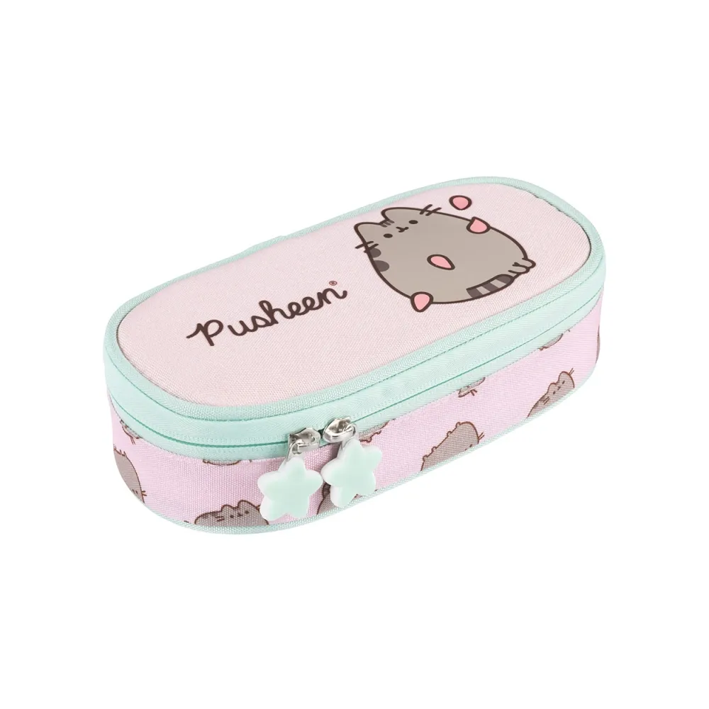 Piórnik saszetka owalna Pusheen Pink róż St.Majewski G2