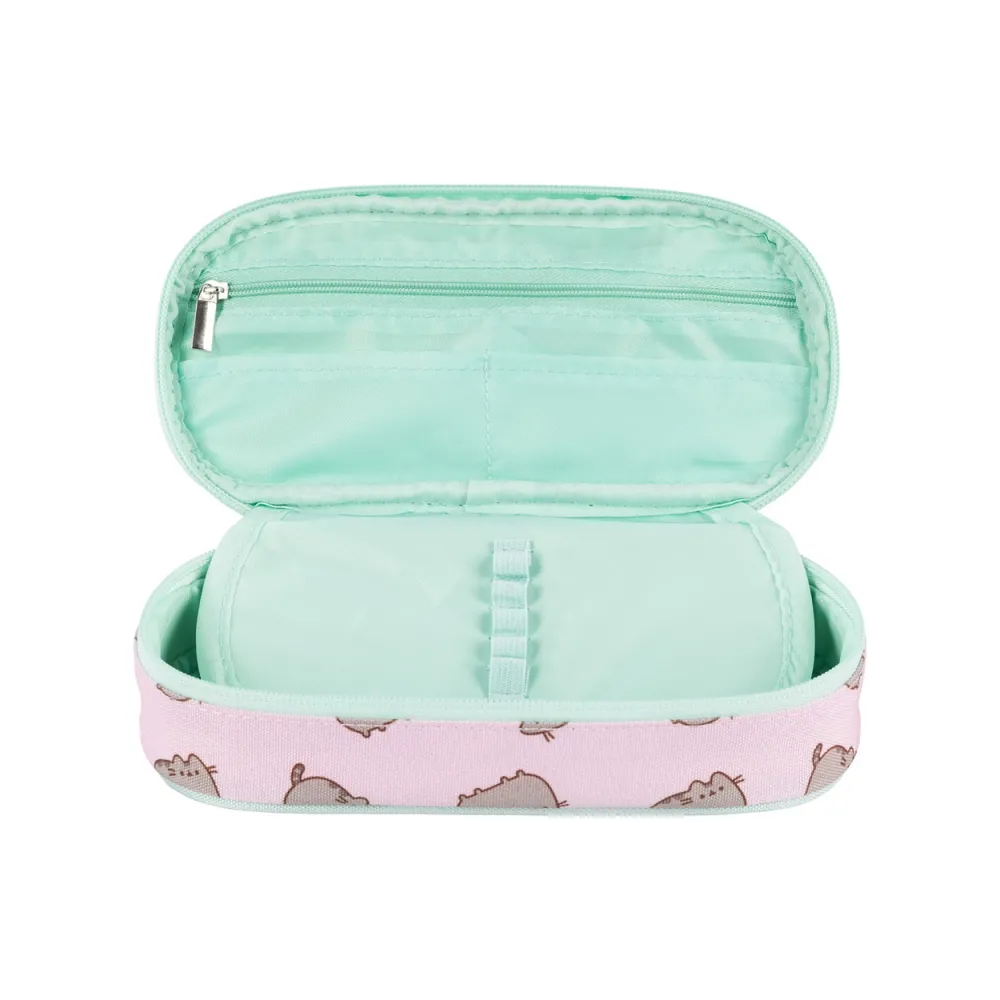 Piórnik saszetka owalna Pusheen Pink róż St.Majewski G2