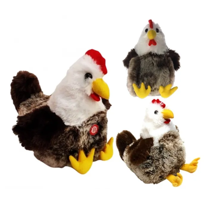 Pluszowa kura z dźwiękiem dla dzieci