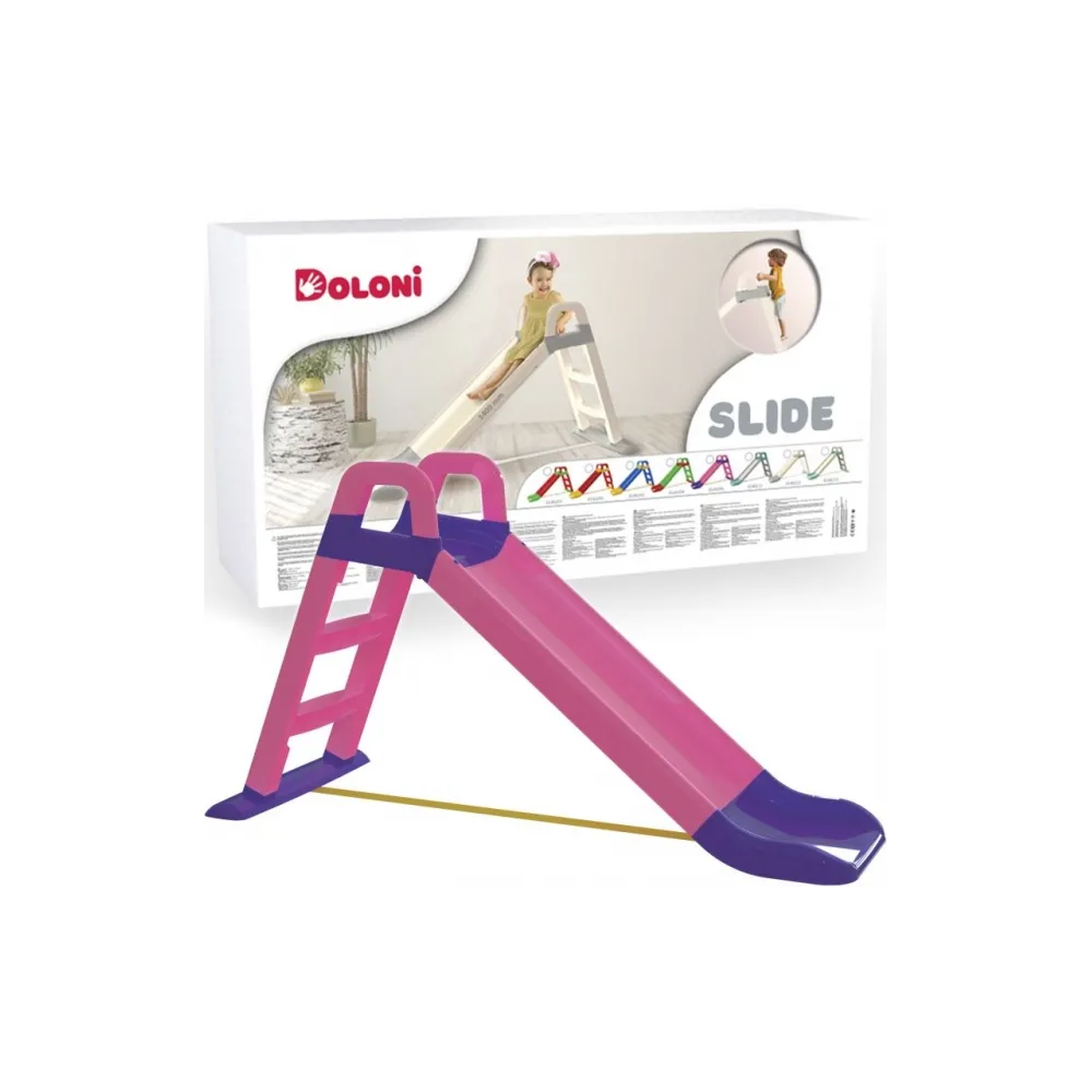 Zjeżdżalnia ogrodowa 140 cm różowo-fioletowa G2