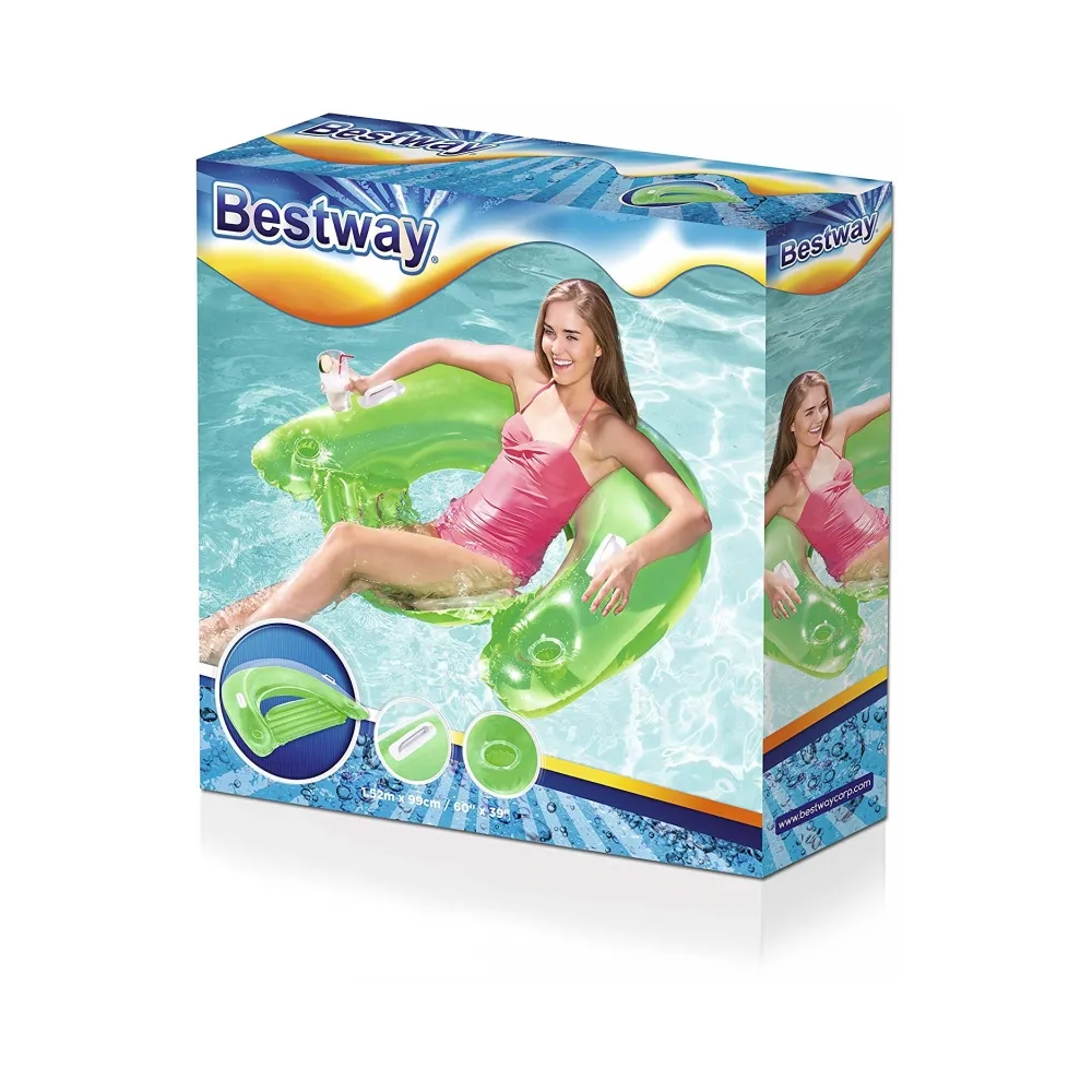 Fotel LAZY do pływania materac 152x99 BestwayCZ