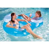 PODWÓJNY FOTEL DMUCHANY LAZY 188x117 BESTWAY NIEBIESKICZ