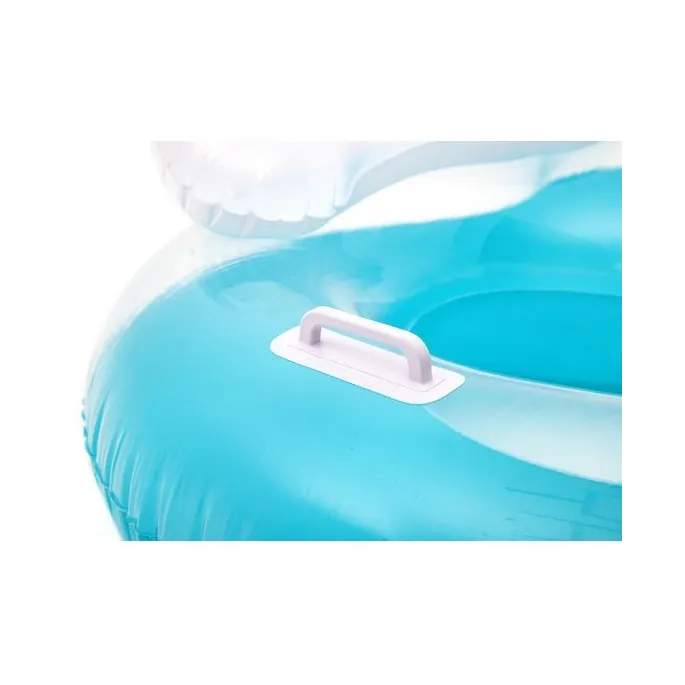 Komfortowy fotel dmuchany z łatką naprawczą