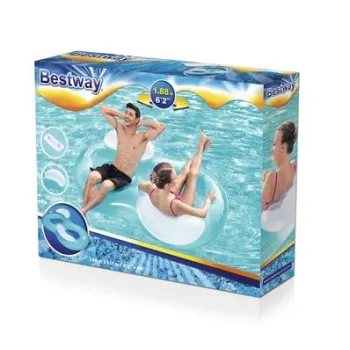 PODWÓJNY FOTEL DMUCHANY LAZY 188x117 BESTWAY NIEBIESKICZ