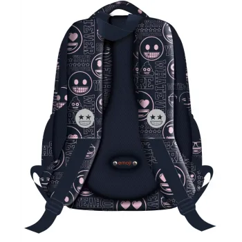 PLECAK MŁODZIEŻOWY EMOTIKONY RÓŻOWE BP-26 EMOJI