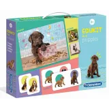 EDU KIT PIESKI PUPPIES MEMO DOMINO KOSTKI PUZZLE CZ