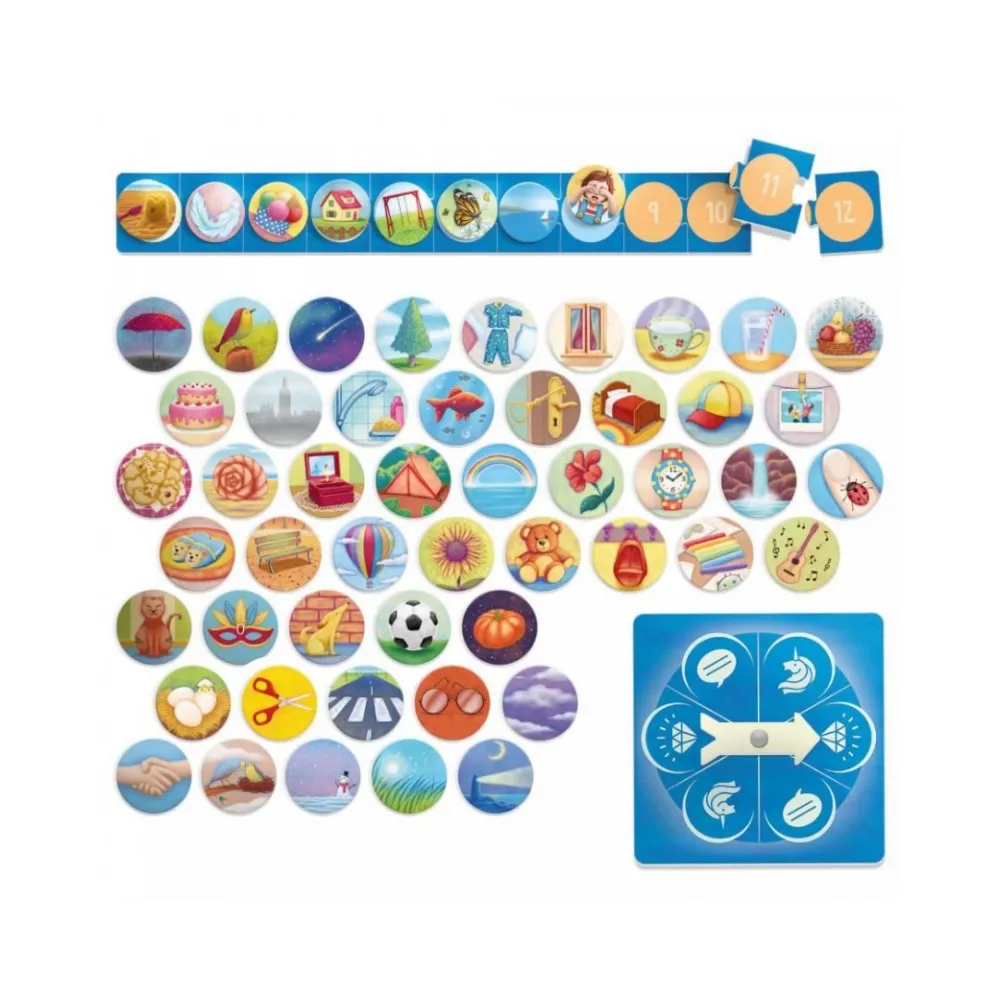 Koło obrotowe w grze Montessori dla dzieci