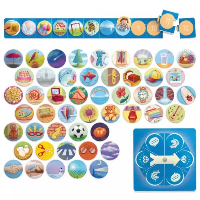 Koło obrotowe w grze Montessori dla dzieci