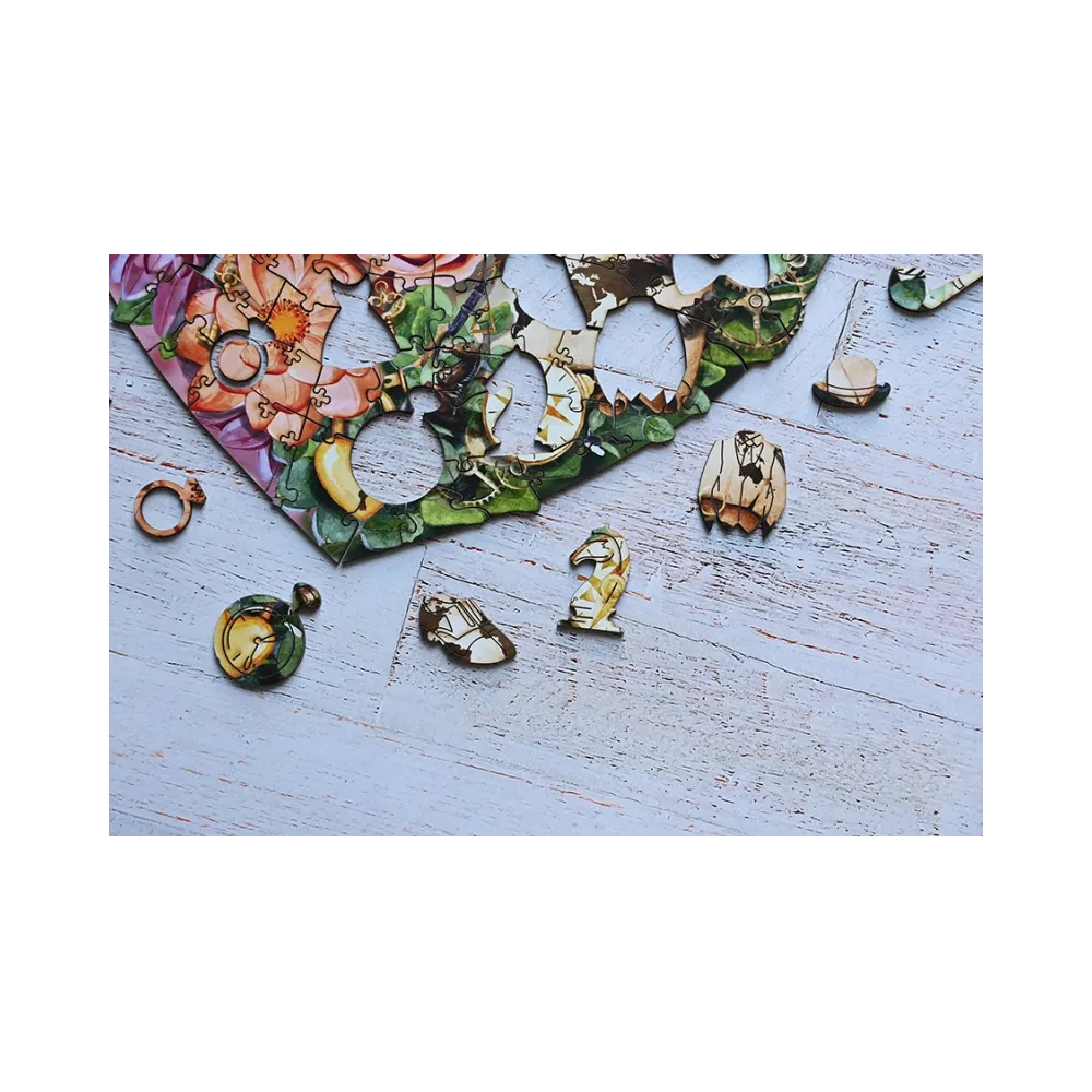 EKOLOGICZNE DREWNIANE PUZZLE SERCE 131 zabaweczka