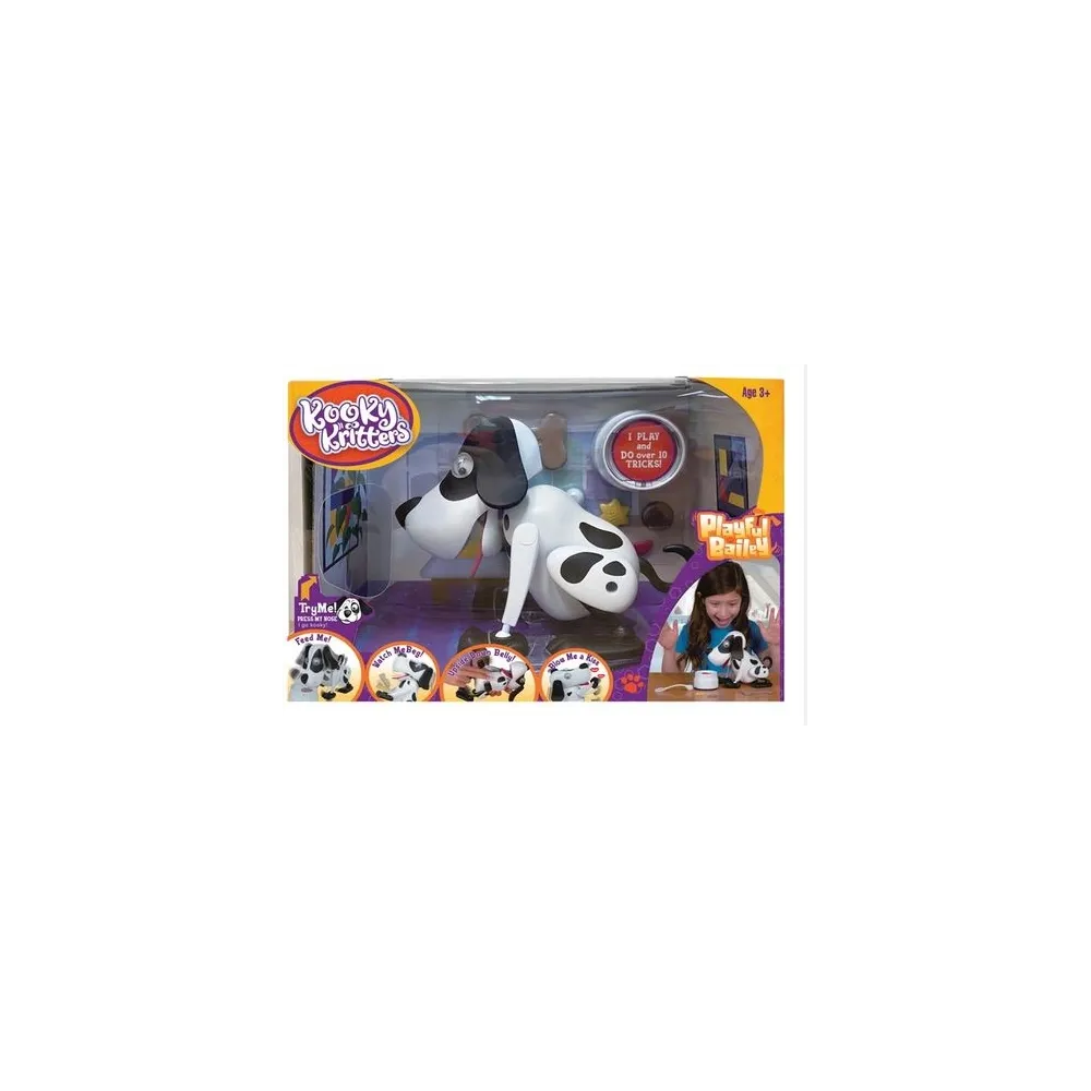 Interaktywny piesek Kooky Kritters Bailey z dźwiękiem szczekania