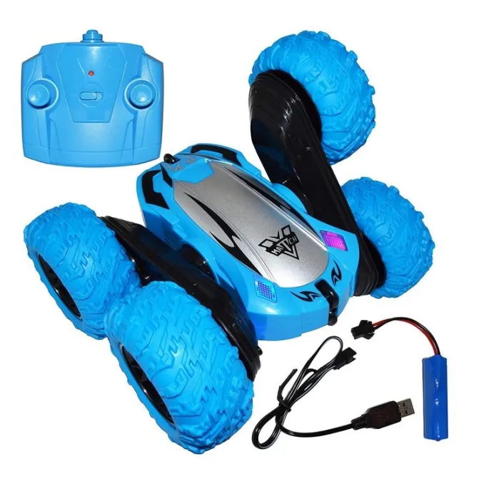 Zdalnie sterowany samochód kaskaderski wykonujący akrobacje 360 stopni