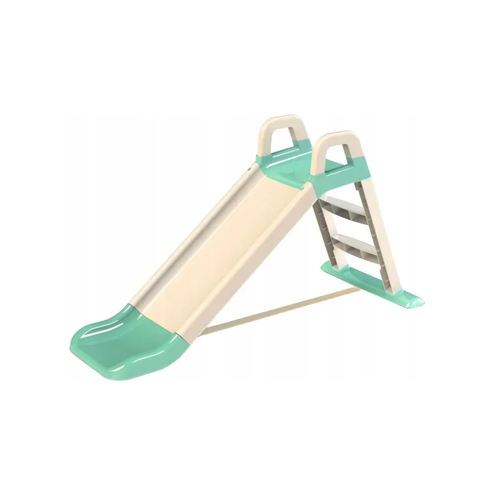 Zjeżdżalnia ogrodowa 140 cm beżowo-miętowa G2