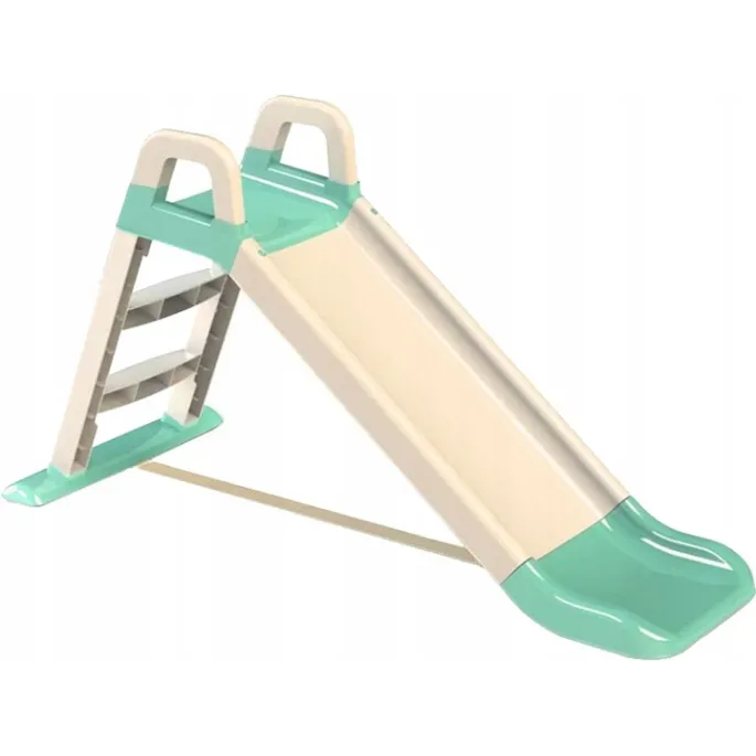 Dzieci bawiące się na kolorowej zjeżdżalni