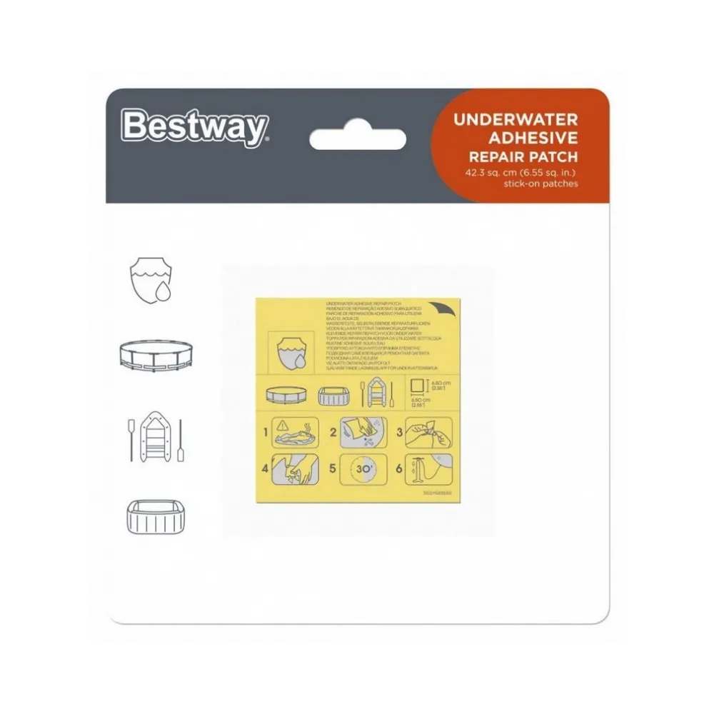 Podwodne łatki naprawcze do artykułów dmuchanych Bestway