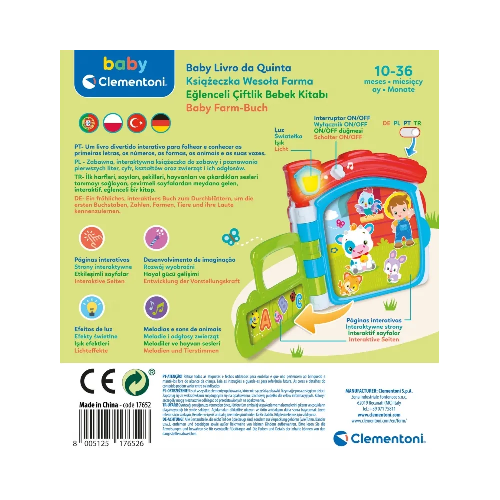 Książeczka wesoła farma Clementoni