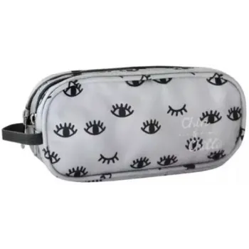 Piórnik saszetka podwójna oczy