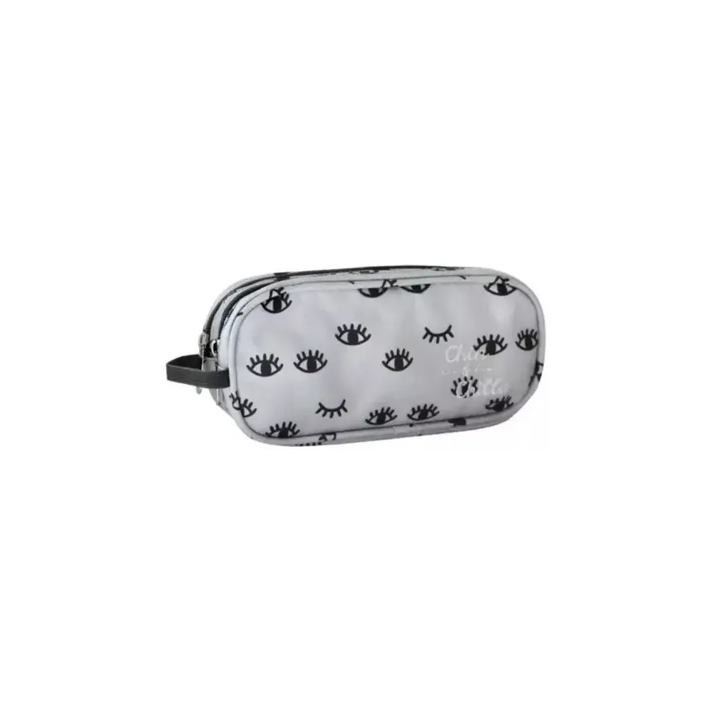 Piórnik saszetka podwójna oczy