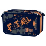 Trzypoziomowy piórnik z wyposażeniem dla dzieci