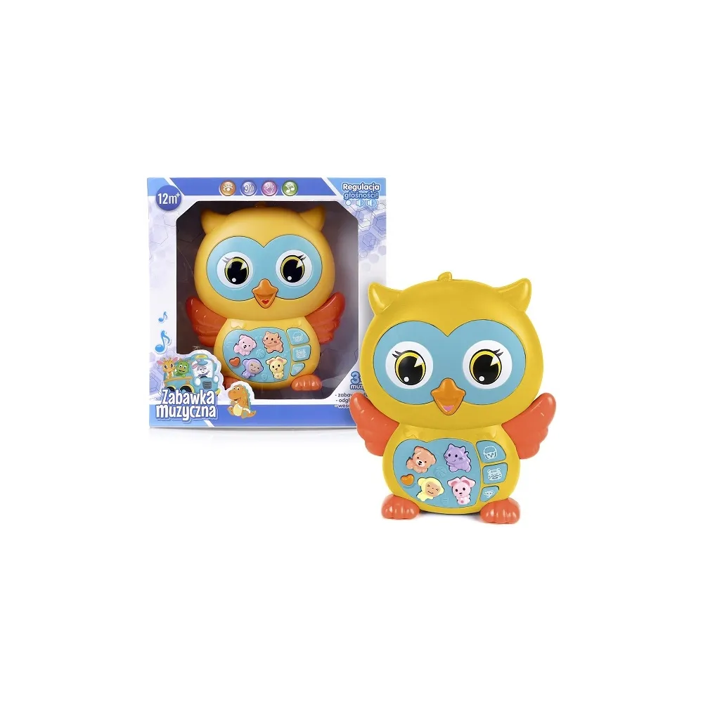 Muzyczna zabawka Sowa E-edu światło dźwięk