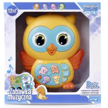 Muzyczna zabawka Sowa E-edu światło dźwięk