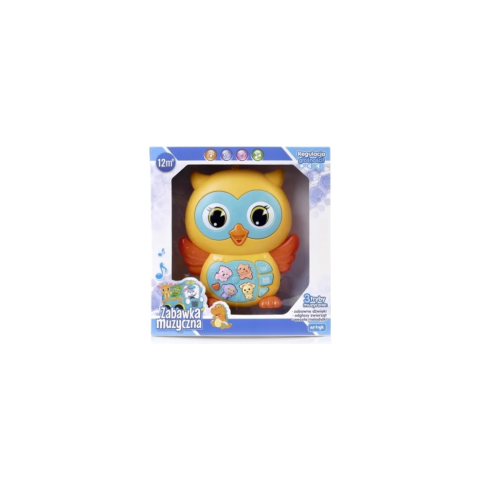 Muzyczna zabawka Sowa E-edu światło dźwięk