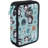 Funkcjonalny piórnik z akcesoriami szkolnymi