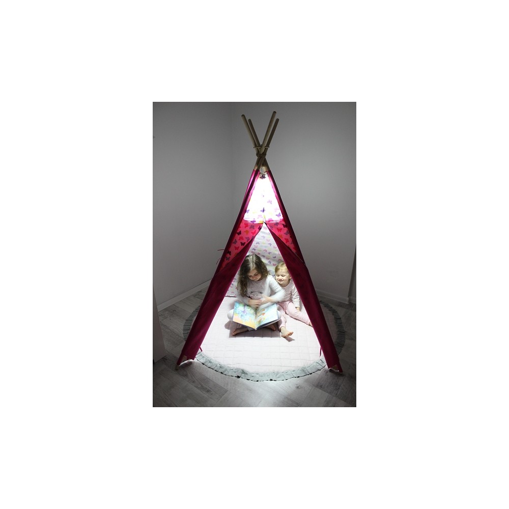 Drewniany stabilizator LED do namiotów Tipi Wigwam