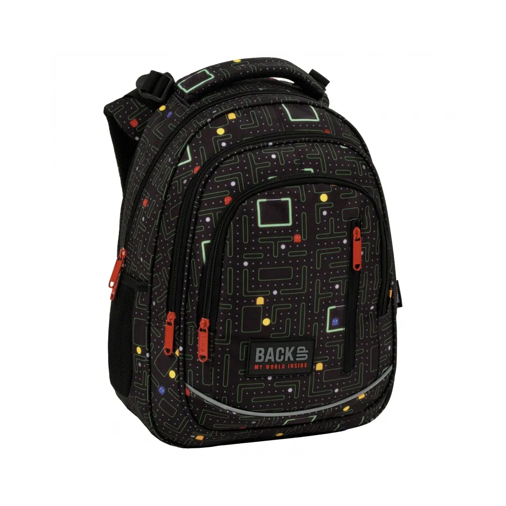 Plecak szkolny 3 komory backup 5 GAMER Pac-man