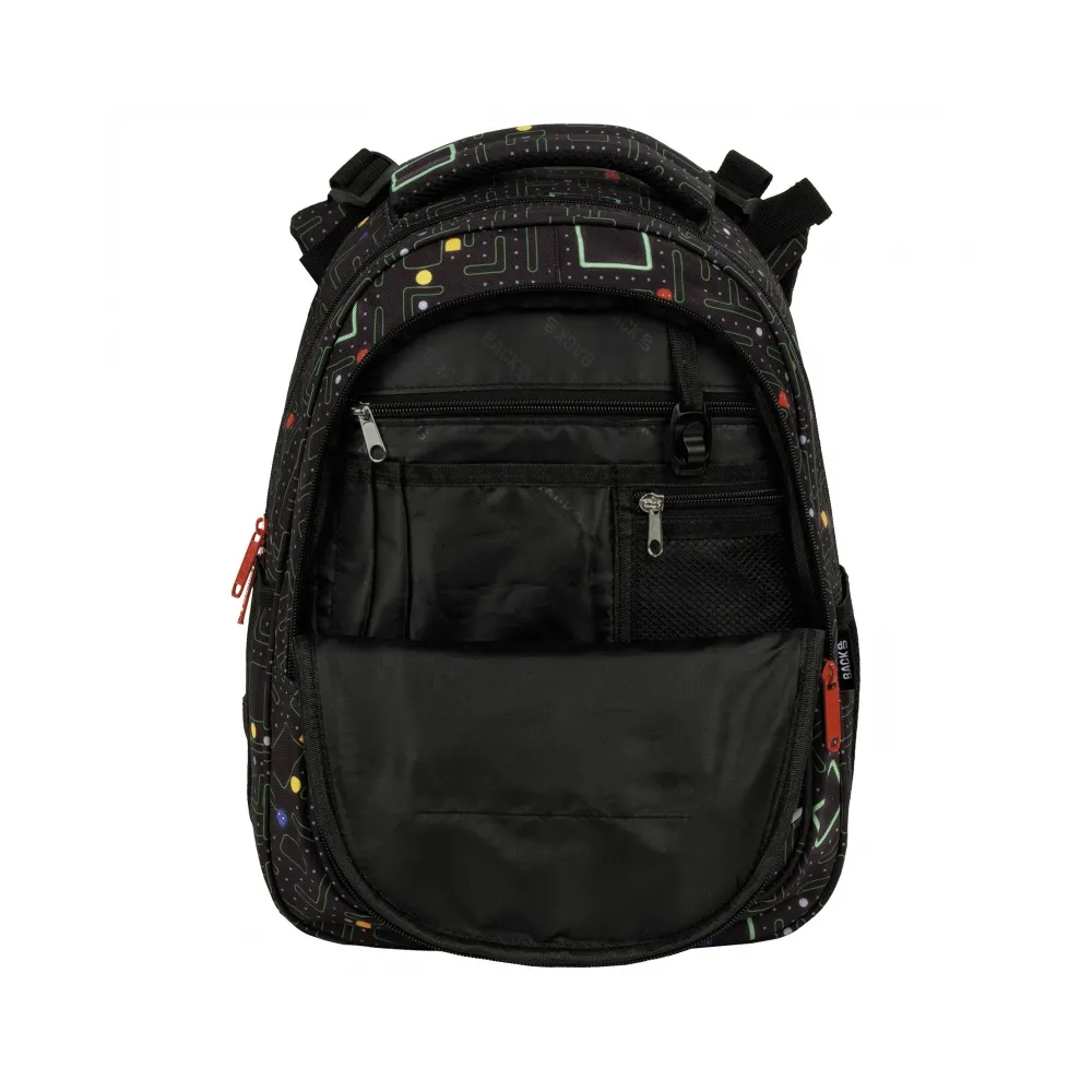 Plecak szkolny 3 komory backup 5 GAMER Pac-man