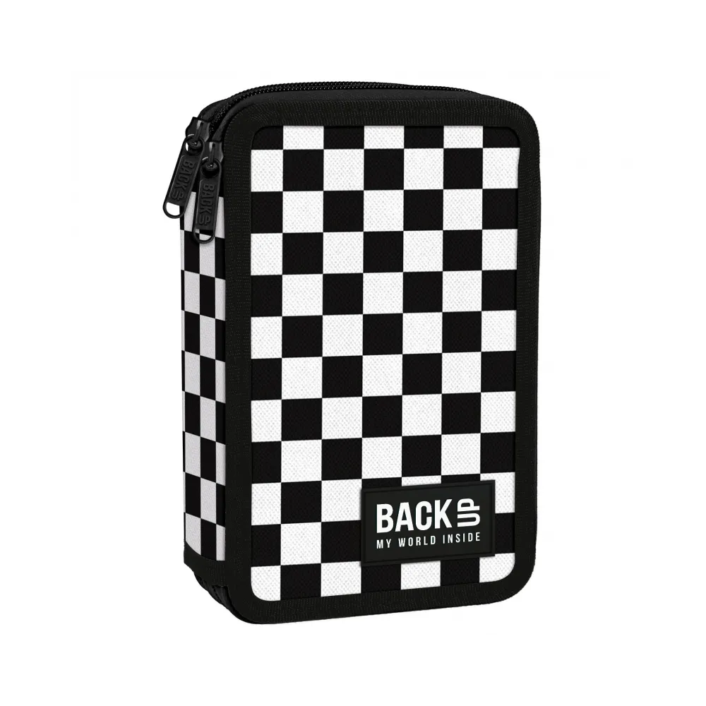 Piórnik podwójny z wyposażeniem Krata Szachownica