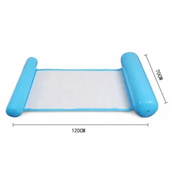 Lekki hamak dmuchany do łatwego transportowania i przechowywania