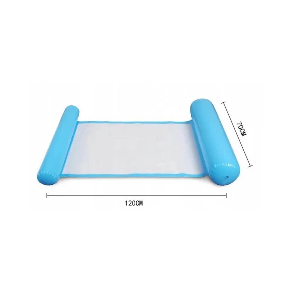 Lekki hamak dmuchany do łatwego transportowania i przechowywania