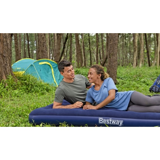 Materac dmuchany dwuosobowy flokowany 1,91 m Bestway G2
