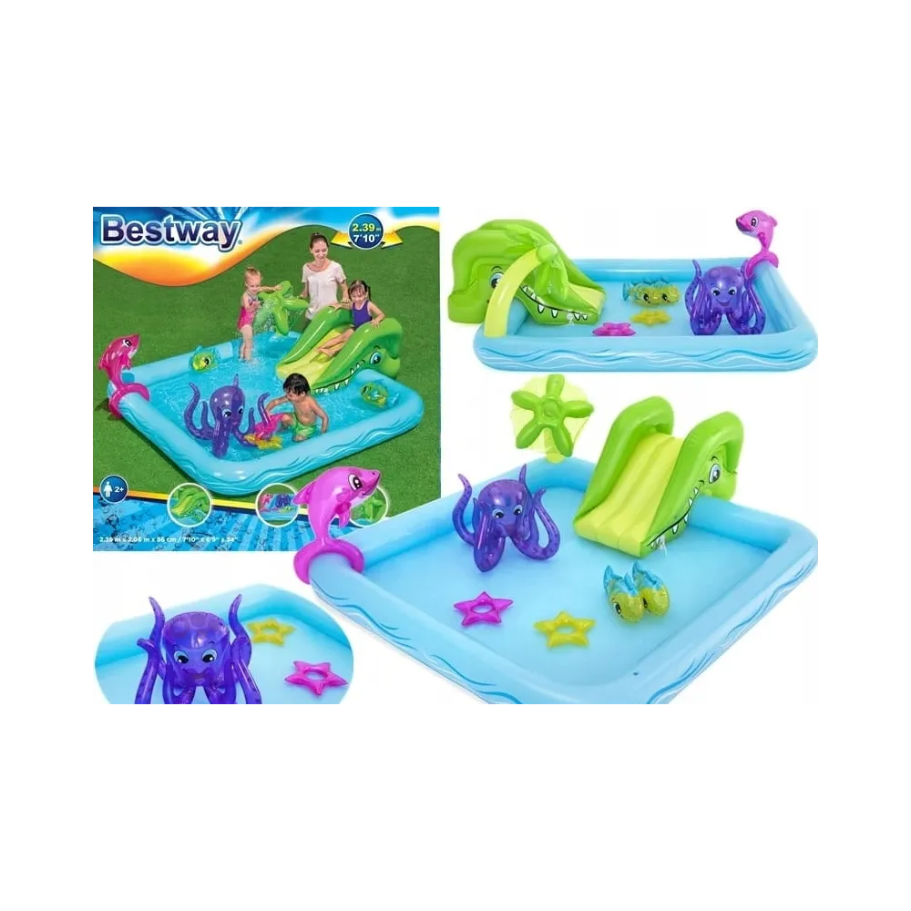Basen dmuchany Aquapark Akwarium 239 x 206 x 86 cm G2