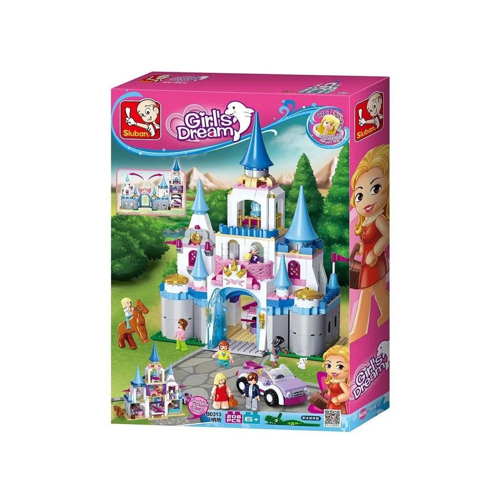 Klocki Sluban z 815 elementami do kreatywnej zabawy dla dzieci.