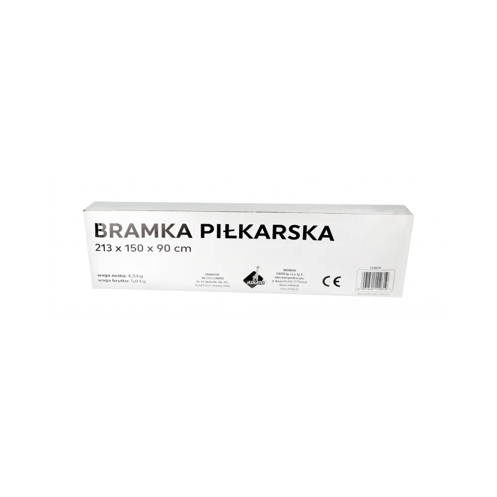 Komplet bramka 2 szt do piłki nożnej 213 x 150 x 90 CZ