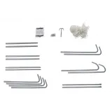 Komplet bramka 2 szt do piłki nożnej 213 x 150 x 90 CZ