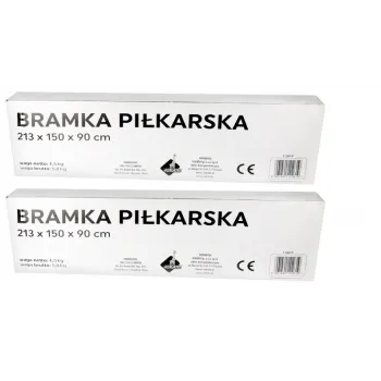 Komplet bramka 2 szt do piłki nożnej 213 x 150 x 90 CZ