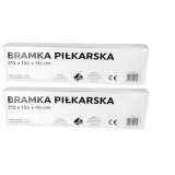 Komplet bramka 2 szt do piłki nożnej 213 x 150 x 90 CZ