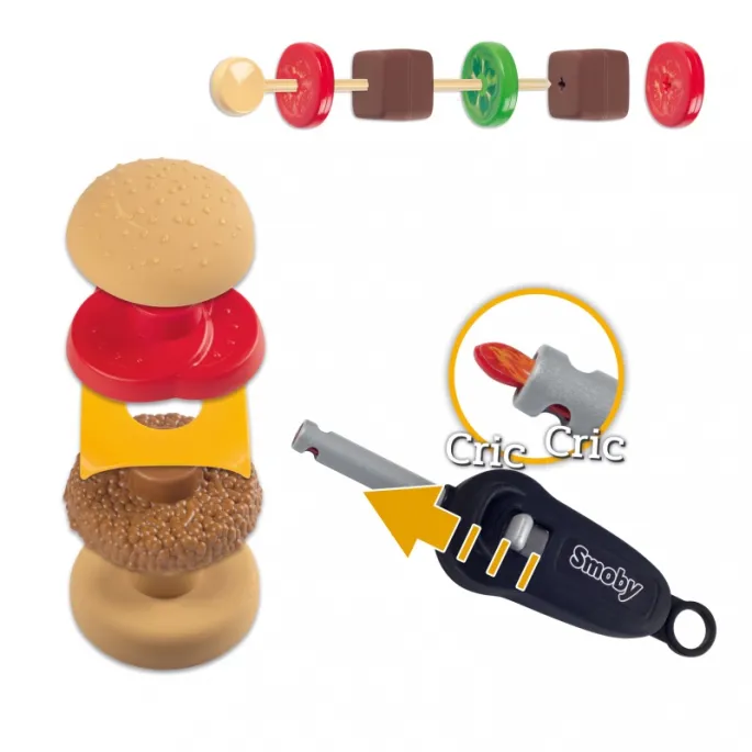 Kolorowy grill SMOBY do zabawy na świeżym powietrzu