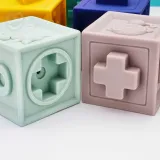 WOOPIE BABY Klocki Sensoryczne Układanka Do Ściskania Dźwięk 12 el.