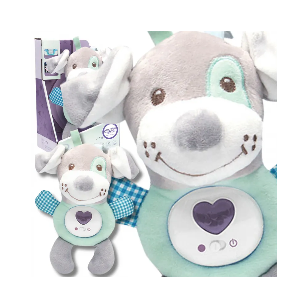 WOOPIE BABY Interaktywny Pluszak Przytulanka dla Niemowląt Światło Dźwięk Piesek Usypiacz