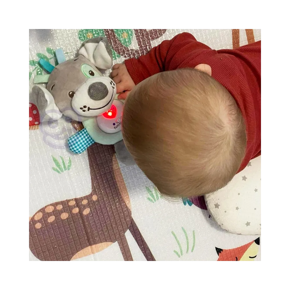 WOOPIE BABY Interaktywny Pluszak Przytulanka dla Niemowląt Światło Dźwięk Piesek Usypiacz