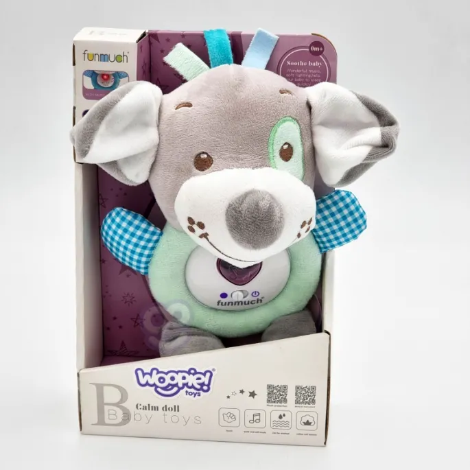 bezpieczna pluszowa zabawka do zasypiania dla małego dziecka
