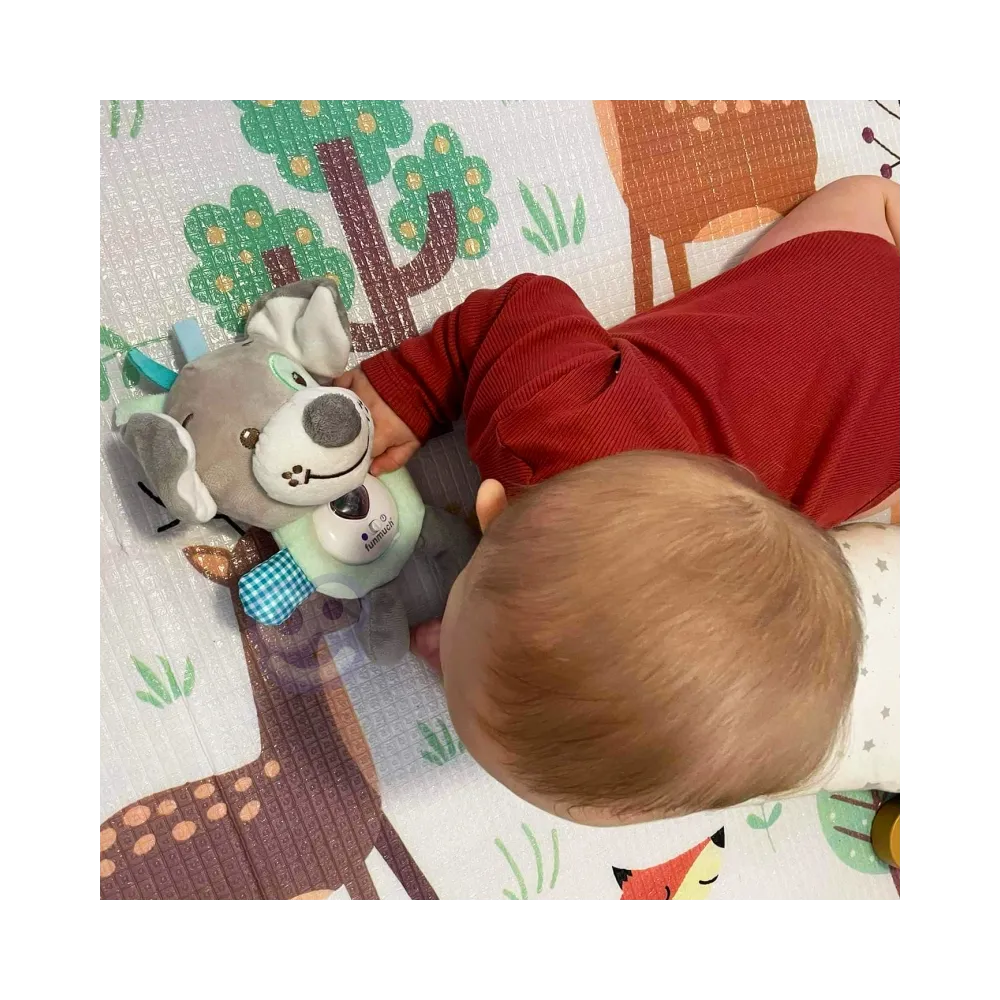 WOOPIE BABY Interaktywny Pluszak Przytulanka dla Niemowląt Światło Dźwięk Piesek Usypiacz