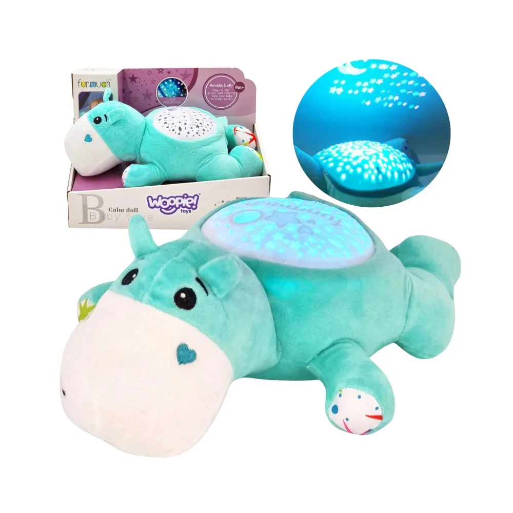 WOOPIE BABY Przytulanka Projektor 2w1 Usypiacz Hipopotam