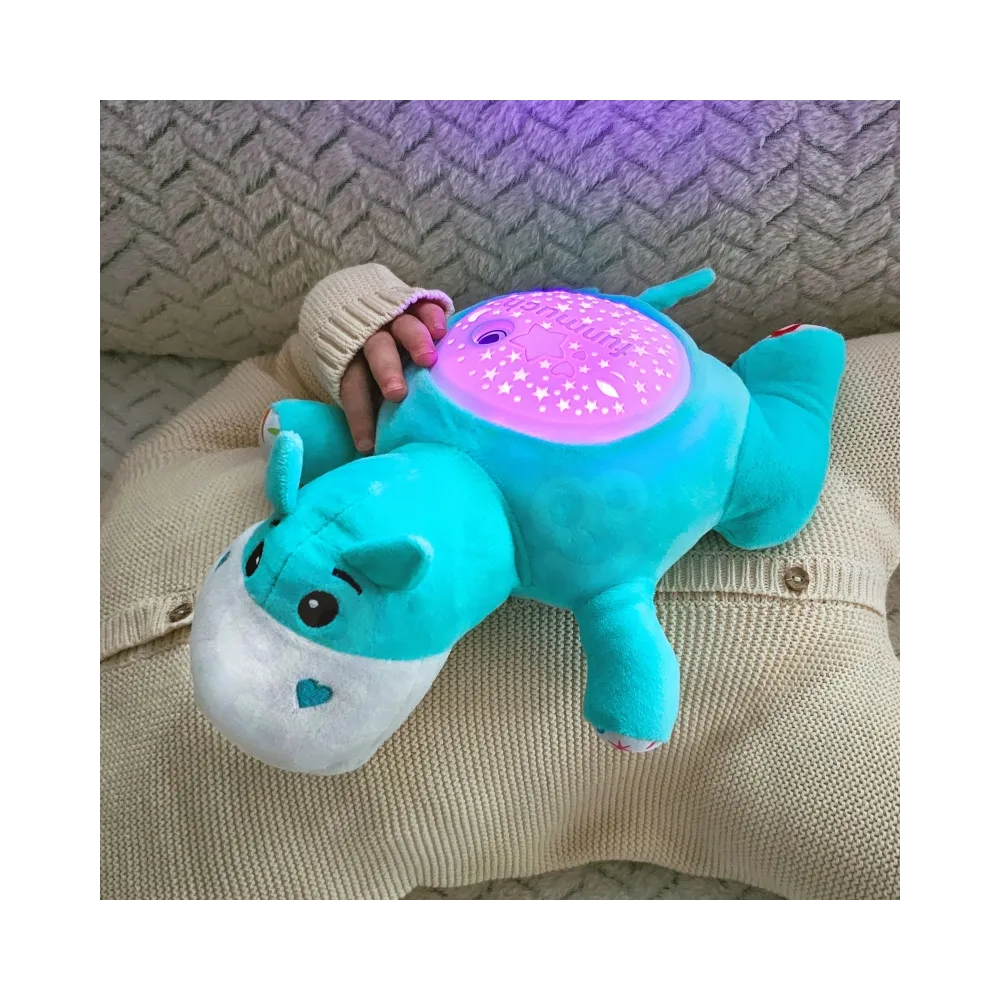 WOOPIE BABY Przytulanka Projektor 2w1 Usypiacz Hipopotam